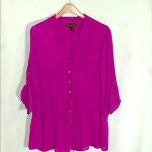 Lane Bryant Drawstring Blouse
